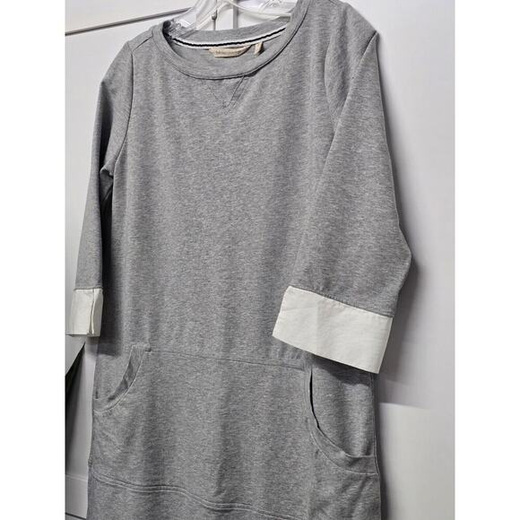 SOFT SURROUNDINGS Heather Gray Corryn Sweatshirt Dress~Size XS~Pockets Casual - Picture 3 of 6